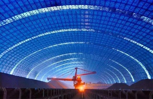 克拉玛依亿优钢构工程师为您解析原料场封闭技术的特点和类型